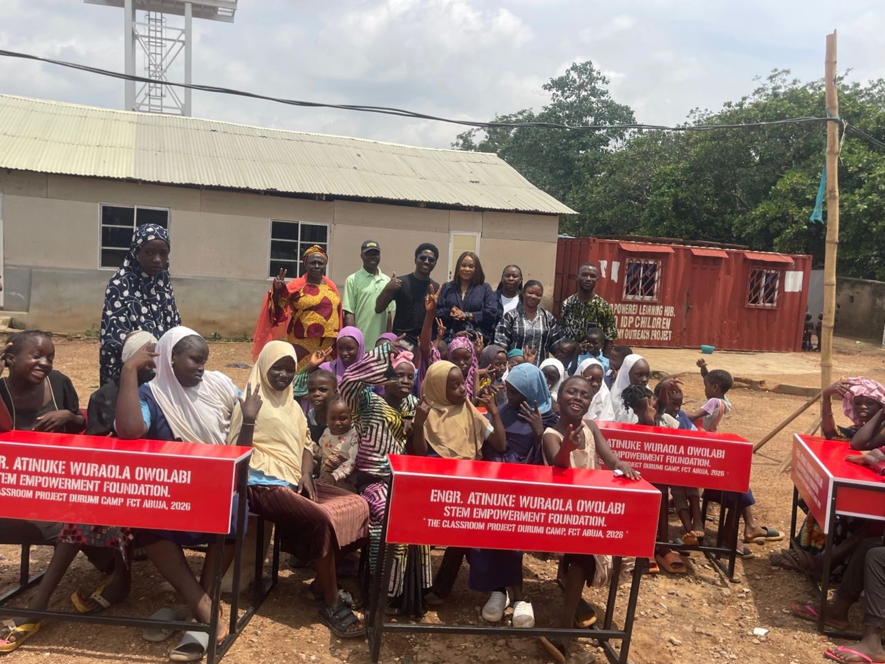 Students and volunteers during The Classroom Project outreach